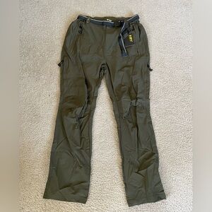 TBY (travels together with you) men’s green pants.